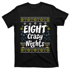 Funny Hanukkah Eight Crazy Nights Jewish T-Shirt