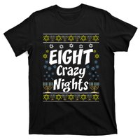 Funny Hanukkah Eight Crazy Nights Jewish T-Shirt