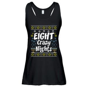 Funny Hanukkah Eight Crazy Nights Jewish Ladies Essential Flowy Tank