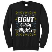 Funny Hanukkah Eight Crazy Nights Jewish Tall Sweatshirt