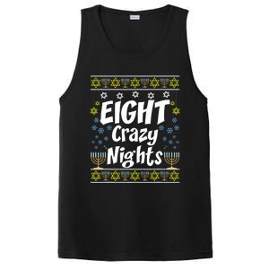 Funny Hanukkah Eight Crazy Nights Jewish PosiCharge Competitor Tank