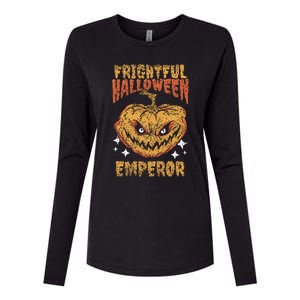 Frightful Halloween Emperor Dad Father Daddy Halloween Papa Gift Womens Cotton Relaxed Long Sleeve T-Shirt