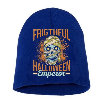 Frightful Halloween Emperor Daddy Father Dad Halloween Papa Gift Short Acrylic Beanie