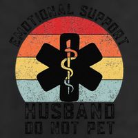 Funny Husband Emotional Support Husband Do Not Pet Adult Drive Performance Visor