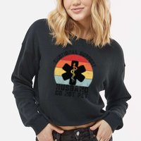 Funny Husband Emotional Support Husband Do Not Pet Cropped Pullover Crew