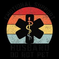 Funny Husband Emotional Support Husband Do Not Pet Wool Snapback Cap