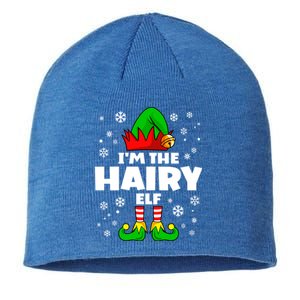 Funny Hairy Elf Family Matching Group Happy Christmas Cool Gift Sustainable Beanie