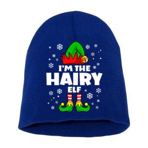 Funny Hairy Elf Family Matching Group Happy Christmas Cool Gift Short Acrylic Beanie