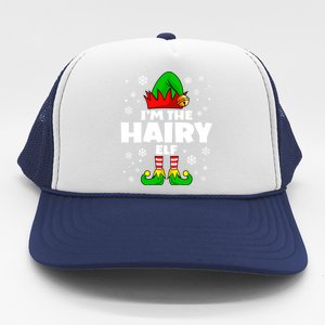 Funny Hairy Elf Family Matching Group Happy Christmas Cool Gift Trucker Hat