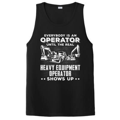 Funny Heavy Equipt Excavator Bulldozer Backhoe Operator Gift PosiCharge Competitor Tank