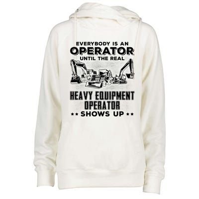 Funny Heavy Equipt Excavator Bulldozer Backhoe Operator Gift Womens Funnel Neck Pullover Hood