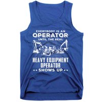 Funny Heavy Equipt Excavator Bulldozer Backhoe Operator Gift Tank Top