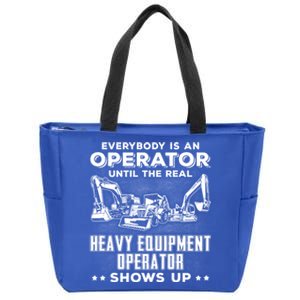 Funny Heavy Equipt Excavator Bulldozer Backhoe Operator Gift Zip Tote Bag