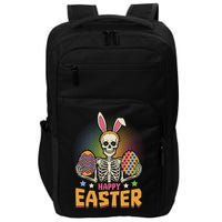 Funny Happy Easter Spooky Skeleton with Bunny Ears Impact Tech Backpack