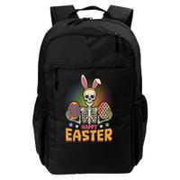 Funny Happy Easter Spooky Skeleton with Bunny Ears Backpack