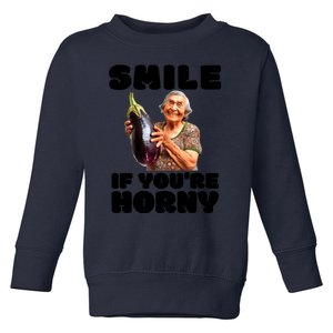 Funny Horny Eggplant Old Lady Inappropriate Embarrassing Toddler Sweatshirt