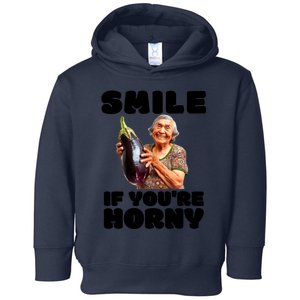 Funny Horny Eggplant Old Lady Inappropriate Embarrassing Toddler Hoodie