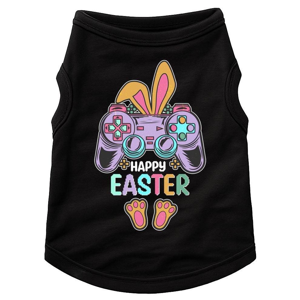 Funny Happy Easter Gamer Bunny Rabbit Controller Doggie Tank