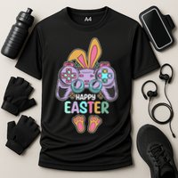Funny Happy Easter Gamer Bunny Rabbit Controller Performance Shirt