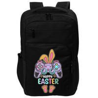 Funny Happy Easter Gamer Bunny Rabbit Controller Impact Tech Backpack
