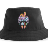 Funny Happy Easter Gamer Bunny Rabbit Controller Sustainable Bucket Hat