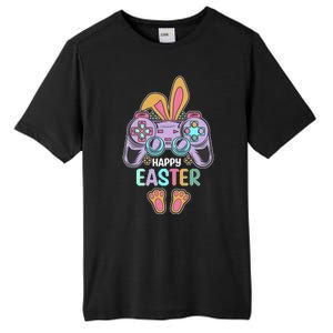 Funny Happy Easter Gamer Bunny Rabbit Controller Tall Fusion ChromaSoft Performance T-Shirt