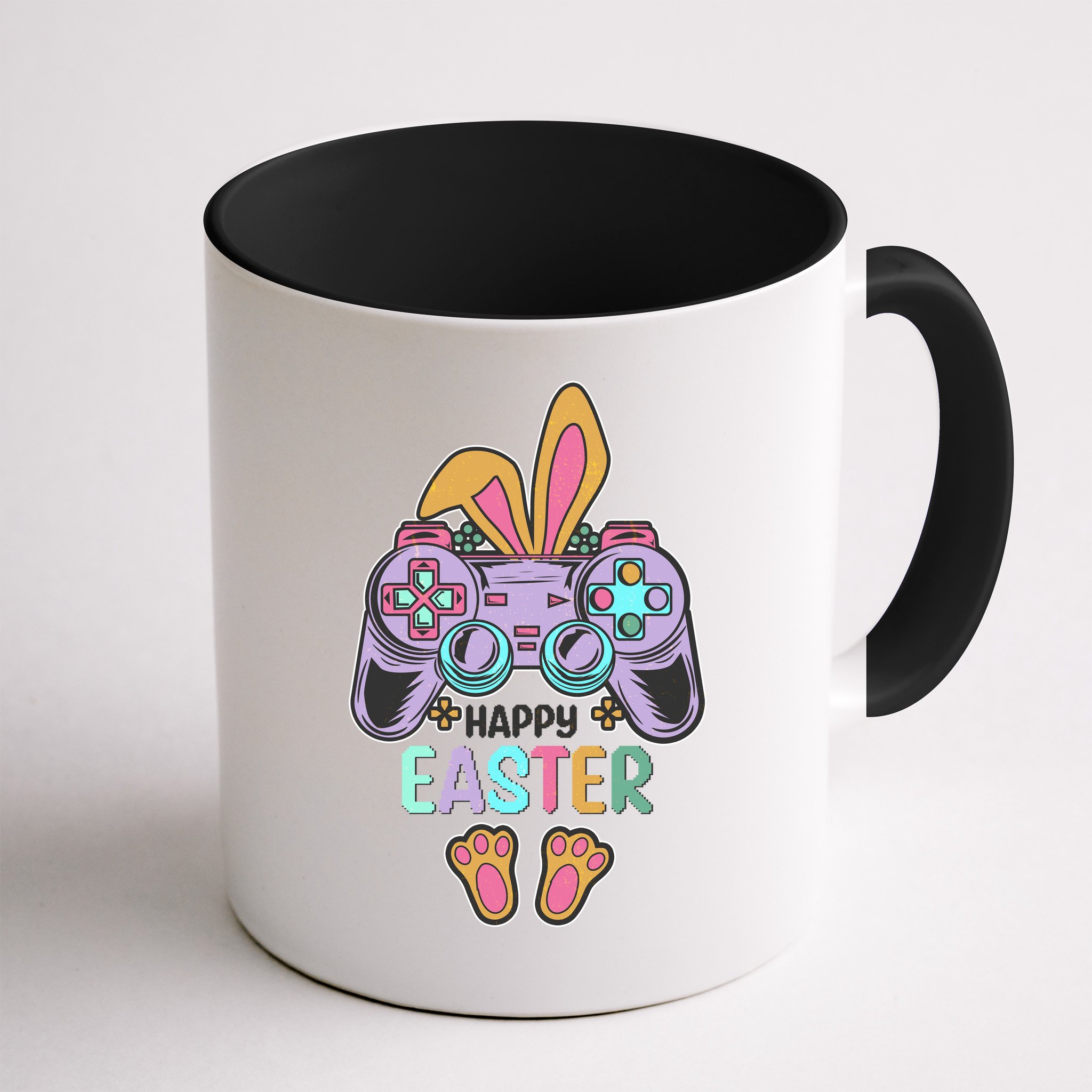 Funny Happy Easter Gamer Bunny Rabbit Controller Mug