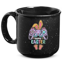Funny Happy Easter Gamer Bunny Rabbit Controller 15oz Campfire Ceramic Mug