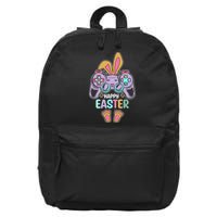Funny Happy Easter Gamer Bunny Rabbit Controller 16 in Basic Backpack