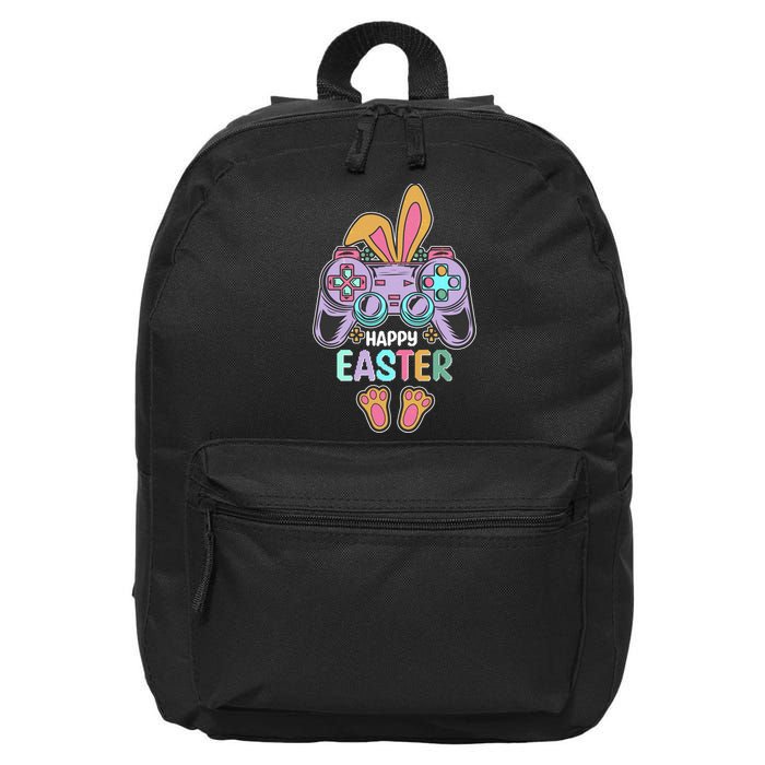Funny Happy Easter Gamer Bunny Rabbit Controller 16 in Basic Backpack