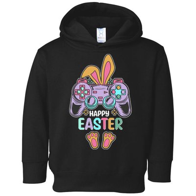Funny Happy Easter Gamer Bunny Rabbit Controller Toddler Hoodie
