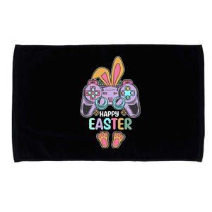 Funny Happy Easter Gamer Bunny Rabbit Controller Microfiber Hand Towel