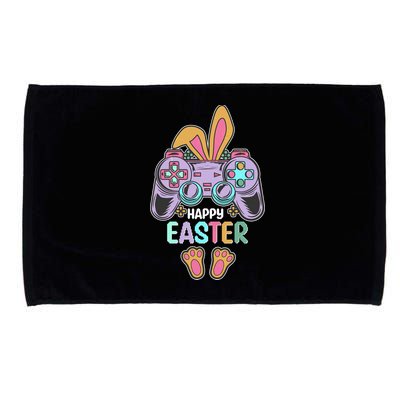 Funny Happy Easter Gamer Bunny Rabbit Controller Microfiber Hand Towel