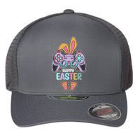 Funny Happy Easter Gamer Bunny Rabbit Controller Flexfit Unipanel Trucker Cap