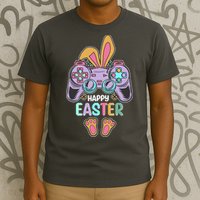 Funny Happy Easter Gamer Bunny Rabbit Controller T-Shirt