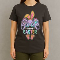 Funny Happy Easter Gamer Bunny Rabbit Controller T-Shirt