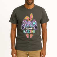Funny Happy Easter Gamer Bunny Rabbit Controller Tall T-Shirt