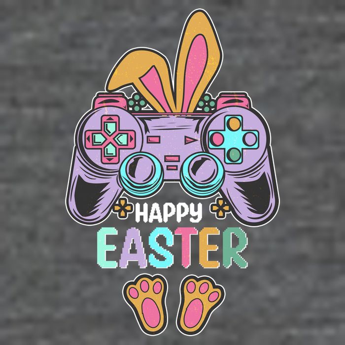 Funny Happy Easter Gamer Bunny Rabbit Controller Button