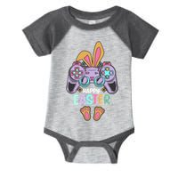 Funny Happy Easter Gamer Bunny Rabbit Controller Infant Baby Jersey Bodysuit