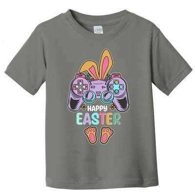 Funny Happy Easter Gamer Bunny Rabbit Controller Toddler T-Shirt