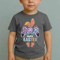 Funny Happy Easter Gamer Bunny Rabbit Controller Toddler T-Shirt