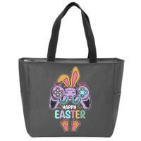 Funny Happy Easter Gamer Bunny Rabbit Controller Zip Tote Bag