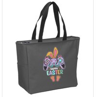 Funny Happy Easter Gamer Bunny Rabbit Controller Zip Tote Bag