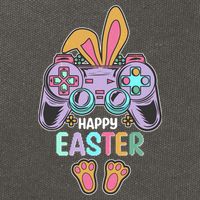 Funny Happy Easter Gamer Bunny Rabbit Controller Cotton Canvas Backpack