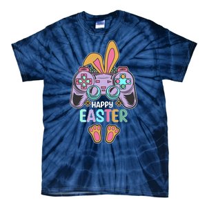 Funny Happy Easter Gamer Bunny Rabbit Controller Tie-Dye T-Shirt