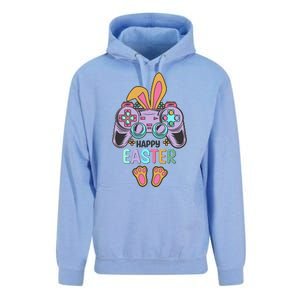 Funny Happy Easter Gamer Bunny Rabbit Controller Unisex Surf Hoodie