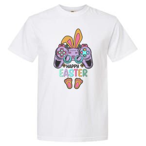 Funny Happy Easter Gamer Bunny Rabbit Controller Garment-Dyed Heavyweight T-Shirt