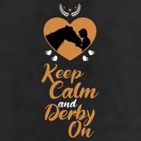 Fun Horseback Equestrian Quote Keep Calm And Derby On Gift Adult Drive Performance Visor