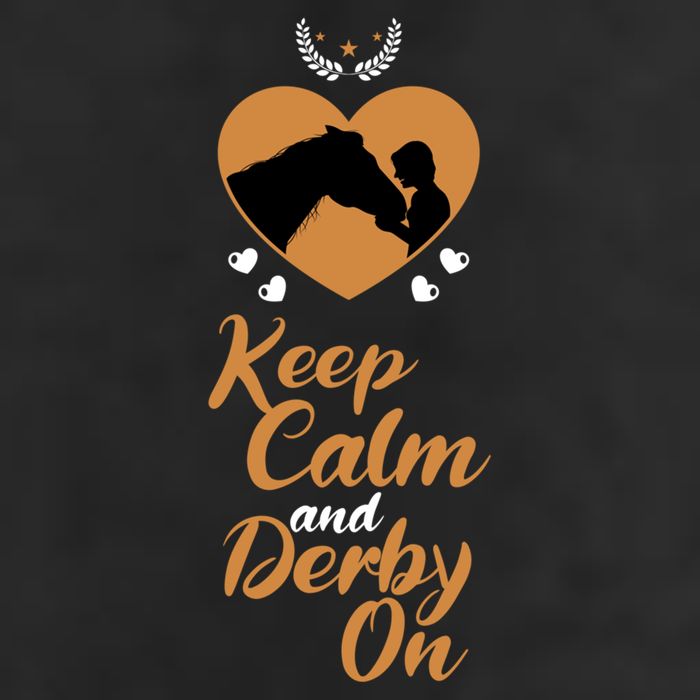 Fun Horseback Equestrian Quote Keep Calm And Derby On Gift Adult Drive Performance Visor