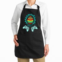 Funny Happy Easter Gamer Video Game Controller Egg Apron